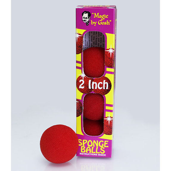 “Bar Magic” – Red Sponge Balls – Packs of 4 - 1.5" Diameter