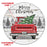 CUSTOMIZABLE Vintage Red Truck Christmas Themed Lazy Susan - Size Options