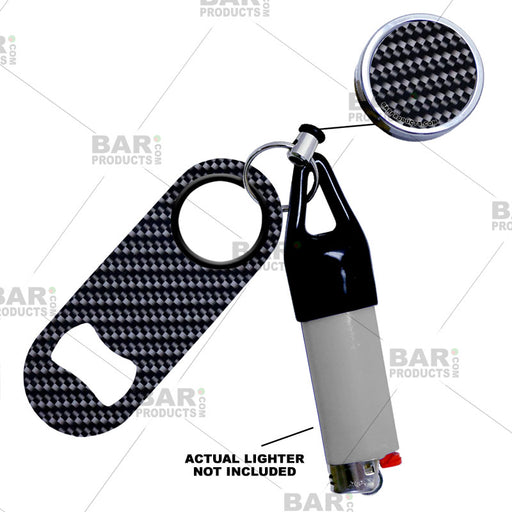  Kolorcoat™ Mini Opener, Reel and Lighter Leash® Clug SET - Carbon Fiber