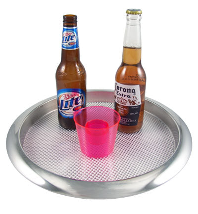 Serving Tray - Stainless Steel RIMMED