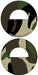 Round Bottle Opener - Camo Pattern