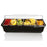 Roll Top Condiment Holder (Fruit Trays) with (4) 1-Quart and (1) 2-Quart Inserts