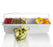 Roll Top Condiment Holder (Fruit Trays) with 1-Quart (6) Inserts