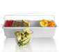 Roll Top Condiment Holder (Fruit Trays) with 1-Quart (6) Inserts