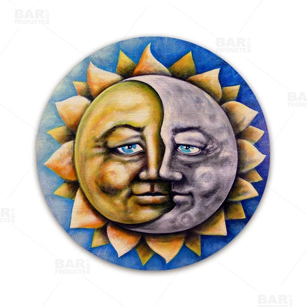 Moon and Sun Round Wooden Table Top - Two Sizes Available