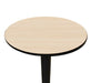 Table Top Set with Base and 2 Bar Stools - 30" Round Wooden Table, 40.5" Bar Height Cast Iron Base - CUSTOMIZABLE