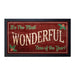 Bar Service Mat - Wonderful Time of the Year - 17.25" x 10"