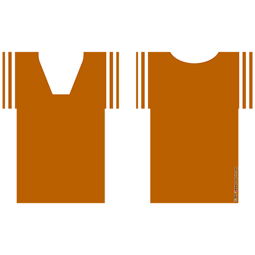 Kolorcoat™ T-Shirt Bottle Cooler - Orange and White