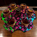 shot glass caddy cylinder bullet 6-shooter bottle topper