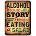 ALCOHOL Kolorcoat™ Metal Bar Sign - 9" x 12"