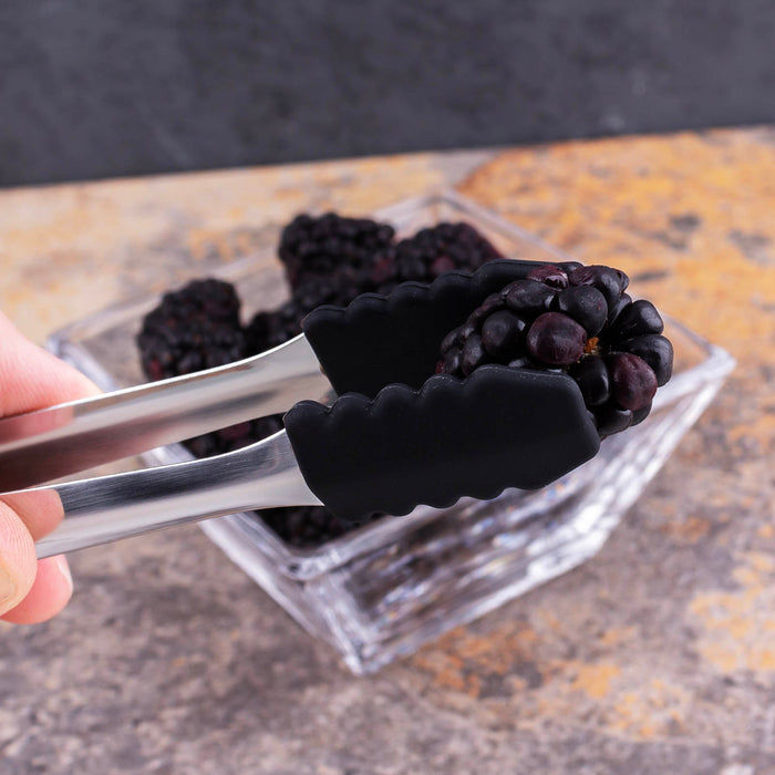 BarConic® Mini Silicone Tipped Tongs - Black