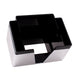 NAPKIN BAR CADDY - 3 COMPARTMENT- BLACK/CHROME