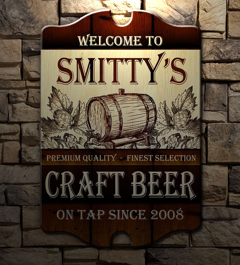 Tavern Shaped Wood Bar Sign - Bar Products — Bar Products