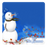 Kolorcoat™ Square Foam Coasters (4 Pack) - Snowman