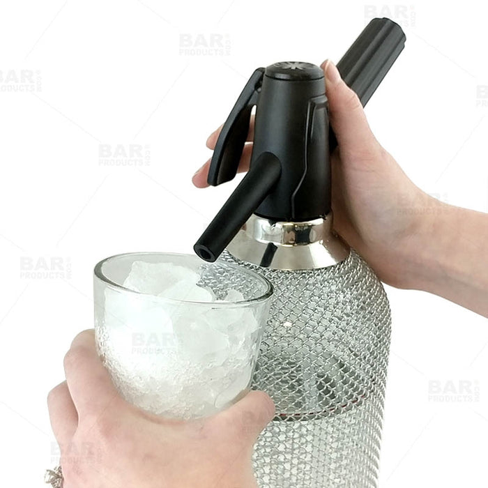 BarConic® Soda Siphon - Glass w/ Mesh - 1 Liter