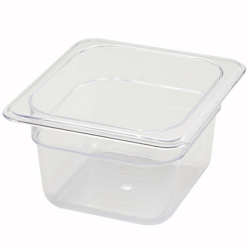 thumbnail image 2 of Sieral Clear 1/6 Size Food Pan Restaurant Containers With Lids Square 2 of 14