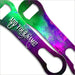 "ADD YOUR NAME" - V-ROD® Bottle Opener – Space Design – Green / Purple