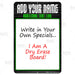 12" x 18" Dry Erase Specials Sign