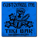 CUSTOMIZABLE Coaster - 3.5in Square Foam - Tiki Design