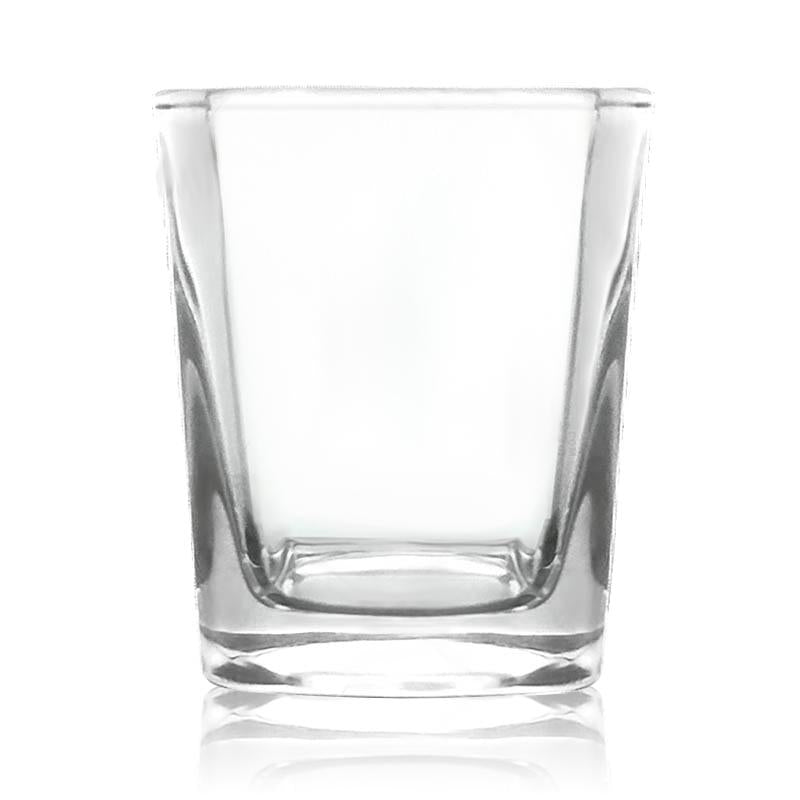Reusable Molded Plastic square Beverage Glasses
