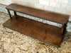 Counter Caddies™ - Walnut-Stained Straight Shelf - Culinary / Spice Rack - empty