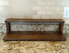 Counter Caddies™ - Walnut-Stained Straight Shelf - Culinary / Spice Rack - empty