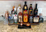 Counter Caddies™ Liquor Bottle 24" Straight Shelf - Walnut-Stained Finish - bartender tools