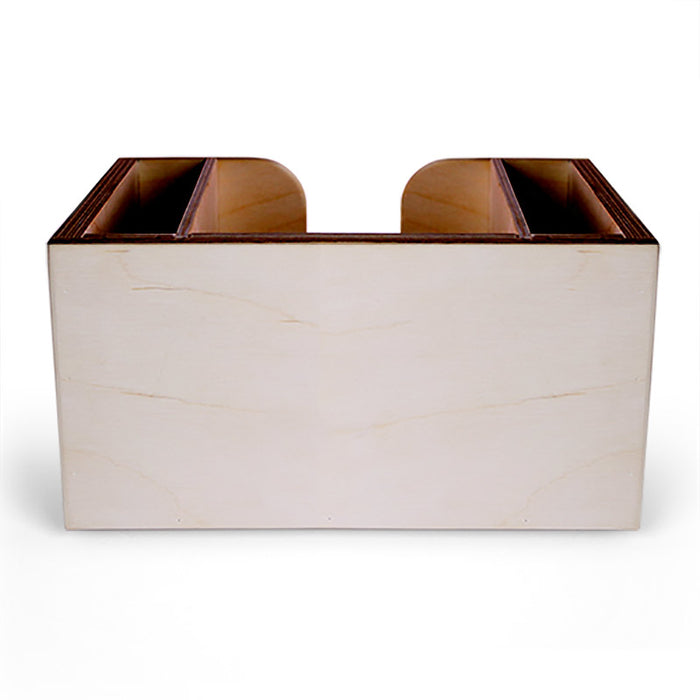 Customizable Wooden Bar Caddy w/ Walnut Stained Interior