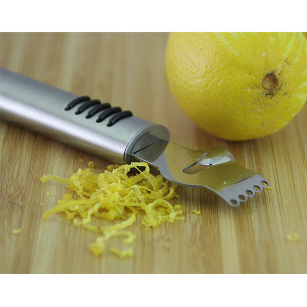 Stainless Steel Lemon Grater Zester Orange Citrus Peeler with Channel Knife  Cocktail Garnish Citrus Zester Kitchen