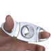 Stainless Steel Double Blade Guillotine Cigar Cutter 