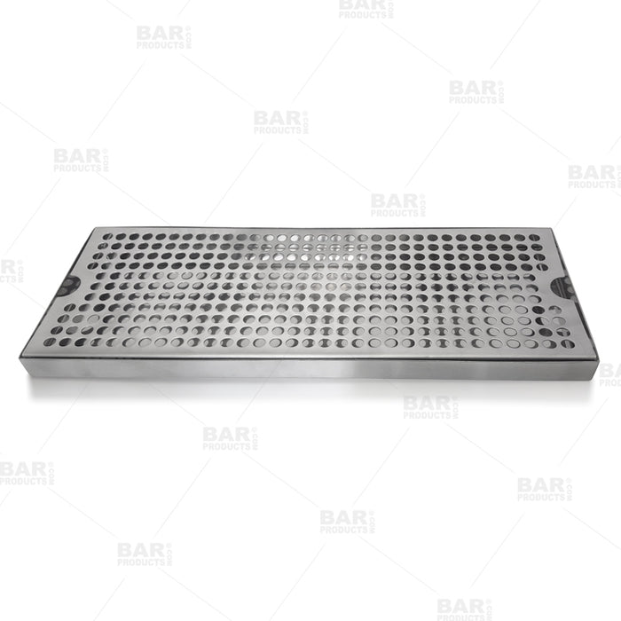 BarConic® Stainless Steel Drip Tray - Holes - 16 x 6 — Bar Products