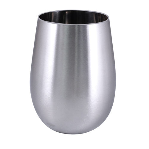 Stemless Wine Glass - Stainless Steel - 18 ounce