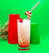 Stainless Steel Straws with Brush - Candy Cane - Set of 2