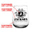 CUSTOMIZABLE - Stemless Wine Glass - 17 ounce - Crest Design 3