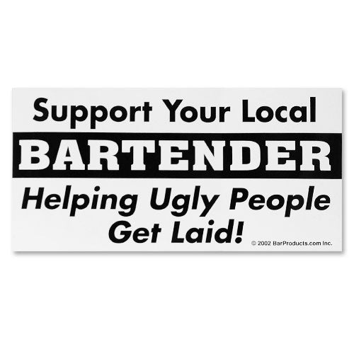 Free Sticker - Support your Local Bartender