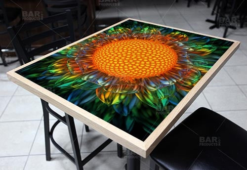 Sunburst Daisy 24" x 30" Wooden Table Top - Two Types Available
