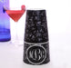 ADD YOUR NAME - Cocktail Shaker Tin - 28 oz weighted - Gray Swirls Facing Down