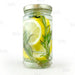  Tall Craft Bartending Jar w/ Gold Lid - Clear 12 oz