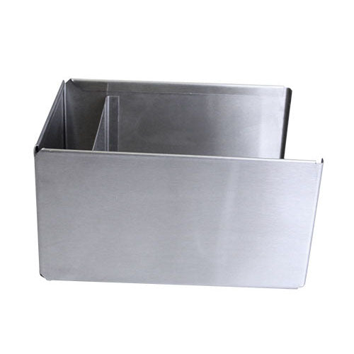 Square Stainless Steel Napkin Holder - SIDE VIEW