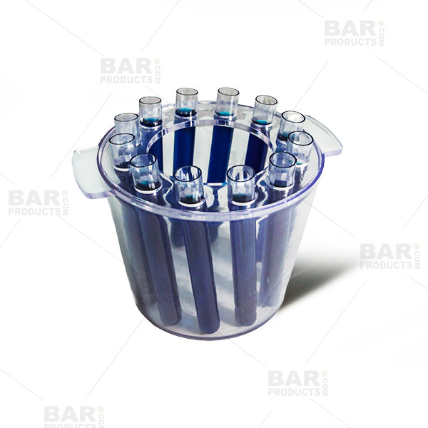 BarConic® Test Tube Shooter Ice Bucket - Clear - 12 Tubes