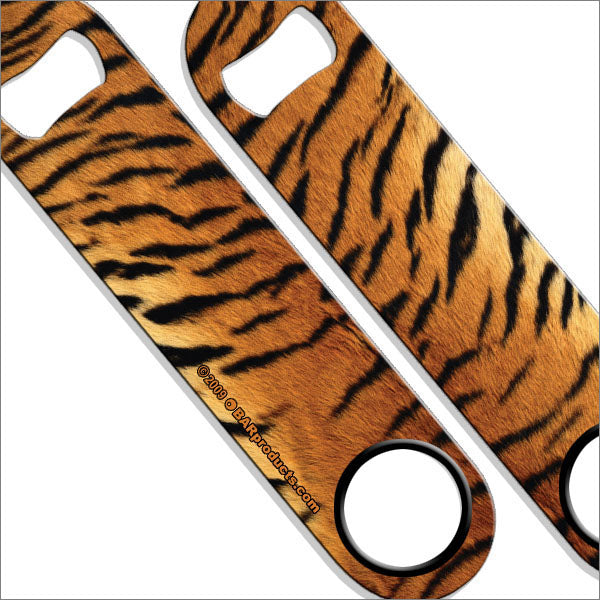 Speed Bottle Opener / Bar Key - Tiger Print