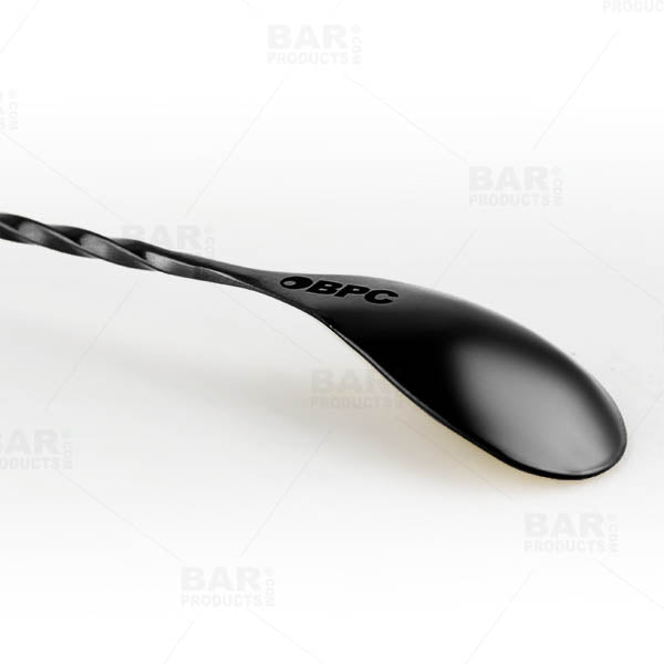 Olea™ Tiki Butt Ku Gun Metal Plated Bar Spoon - 40cm
