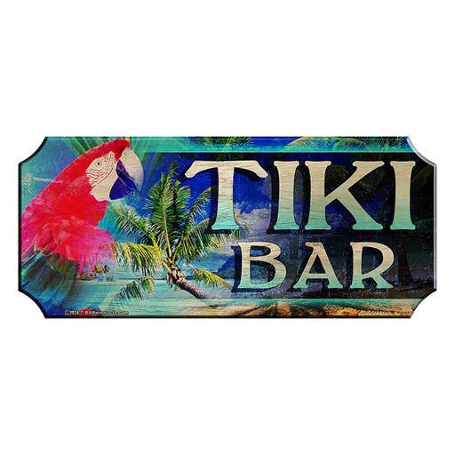 Wood Plaque Kolorcoat™ Bar Sign - Tiki Bar