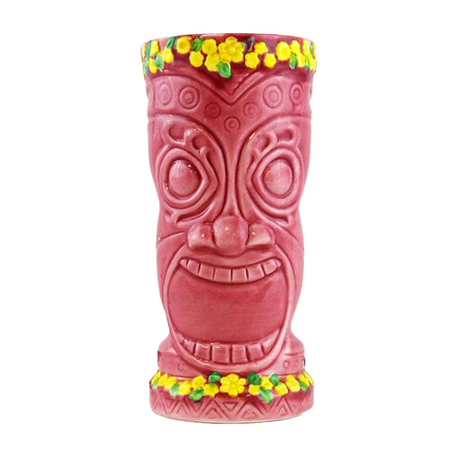 BarConic® Tiki Drinkware - Pink Flower Goddess - 12 ounce