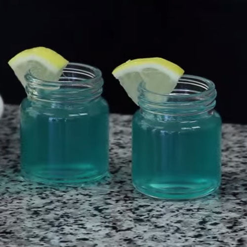 Tipsy Bartender - Blue Bandana Shots - Mini Mason Jar