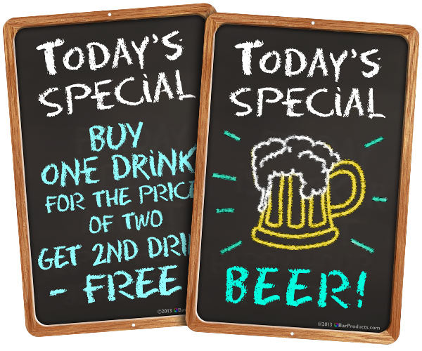 "Today's Special" Kolorcoat™ Metal Bar Signs