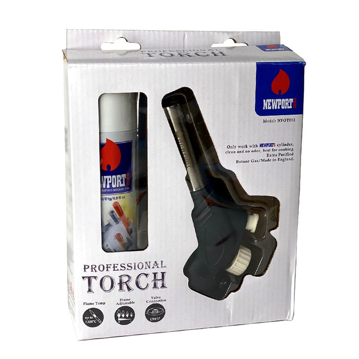 Culinary Torch with Butane Can - Black