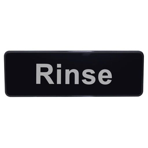 Glass Rinsing Sign Restaurant Compliance Signs - Bar Products — Bar Products