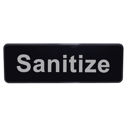  "Sanitize" Sign - 9" x 3"