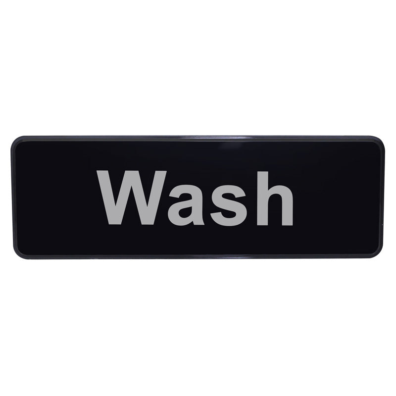 "Wash" Sign - 9" x 3"